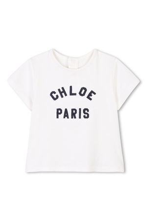 T-shirt in cotone biologico bianco CHLOE' KIDS | C20525117